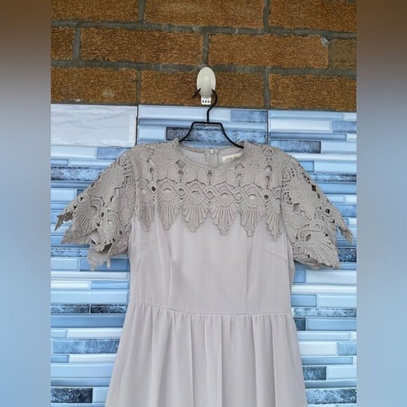 Roolee Gray Fiona Formal Maxi Dress small - Picture 5 of 11